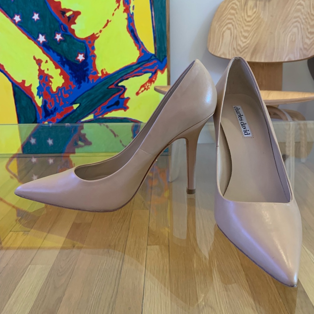 Charles David pumps heels 6.5 beige